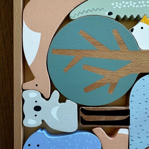 NWOT Australian Animal Wooden Puzzle Koala Kangaroo - Picture 5 of 5